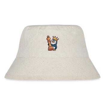 Kreativa Penguin Chess Piece King Chessboard - Stanley/Stella Recycled Bucket Hat - natural - Front