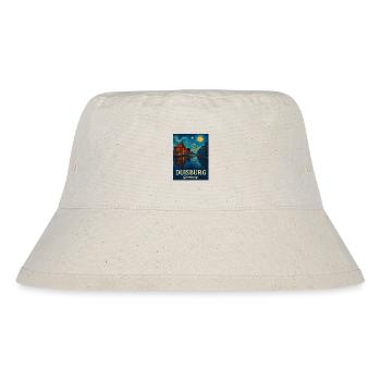 Duisburg Nacht am Rhein - Stanley/Stella recycelter Bucket Hat - Naturweiß - Vorne