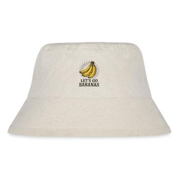 Bananen Lets Go Bananen - Stanley/Stella recycelter Bucket Hat - Naturweiß - Vorne