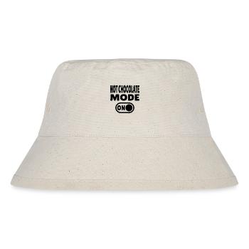 HotchocolateModeONBLK - Stanley/Stella Recycled Bucket Hat - natural - Front