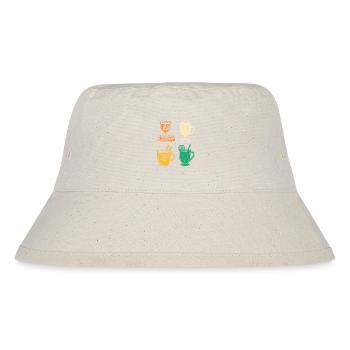 Weihnachtsmann Glühwein Weihnachten - Stanley/Stella recycelter Bucket Hat - Naturweiß - Vorne