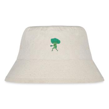 Broco Lee Lustiger Brokkoli Kampfsport Kung Fu Wortspiel - Stanley/Stella recycelter Bucket Hat - Naturweiß - Vorne