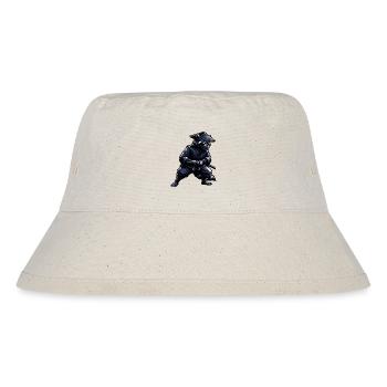 Ninja raccoon with katana - Stanley/Stella Recycled Bucket Hat - natural - Front