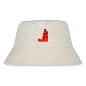 Chat rouge avec nœud papillon et haut-de-forme - Bob recyclé Stanley/Stella - blanc naturel - Devant