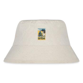 Für alle, die Stau hassen | Fahrrad Humor - Stanley/Stella recycelter Bucket Hat - Naturweiß - Vorne