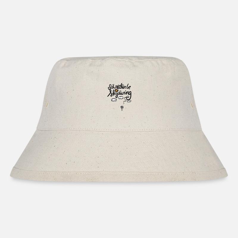 Sonne und Wolken Ballon Nachthimmel - Stanley/Stella recycelter Bucket Hat - Naturweiß