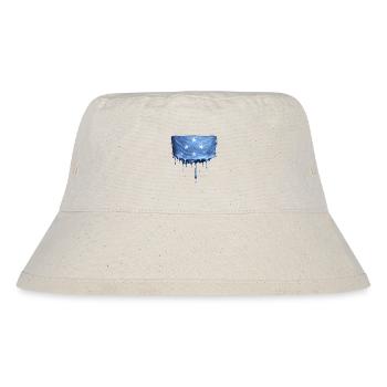 Micronesia Dripping Flag - Stanley/Stella Recycled Bucket Hat - natural - Front