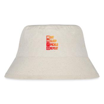 Pickleball Athlet Geschenk für pickleball pro Fans - Stanley/Stella recycelter Bucket Hat - Naturweiß - Vorne