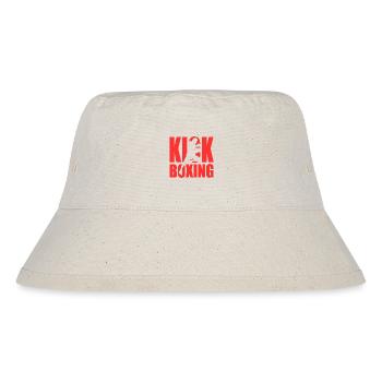 Kick Boxing Silhouette - Stanley/Stella Recycled Bucket Hat - natural - Front