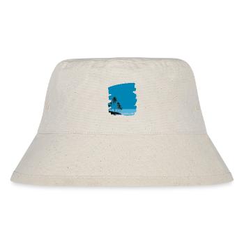 Beach Sea Palm Trees - Stanley/Stella Recycled Bucket Hat - natural - Front