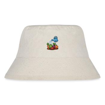 Happy Garden Vegetables Gießen Kawaii - Stanley/Stella recycelter Bucket Hat - Naturweiß - Vorne