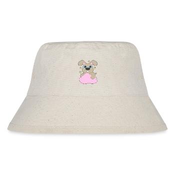 Hase Wolken - Stanley/Stella recycelter Bucket Hat - Naturweiß - Vorne