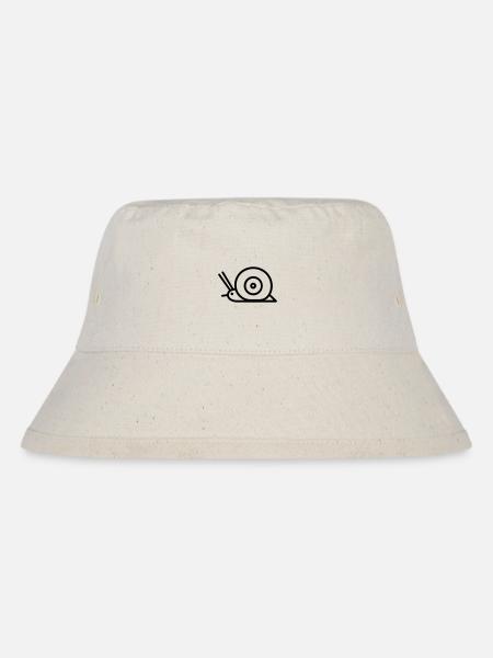 Schnecke - Stanley/Stella recycelter Bucket Hat - Naturweiß