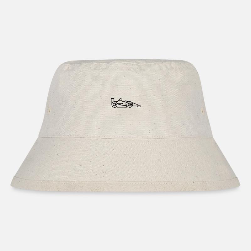 F1 Race Car - Stanley/Stella Recycled Bucket Hat - natural