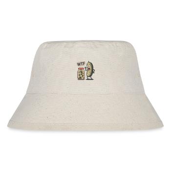 Lustige Dillgurke - Stanley/Stella recycelter Bucket Hat - Naturweiß - Vorne