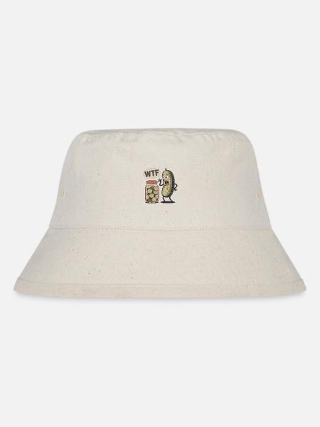 Lustige Dillgurke - Stanley/Stella recycelter Bucket Hat - Naturweiß