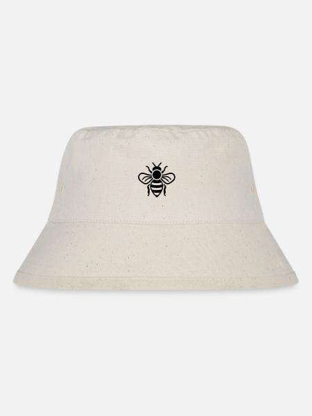Biene - Stanley/Stella recycelter Bucket Hat - Naturweiß