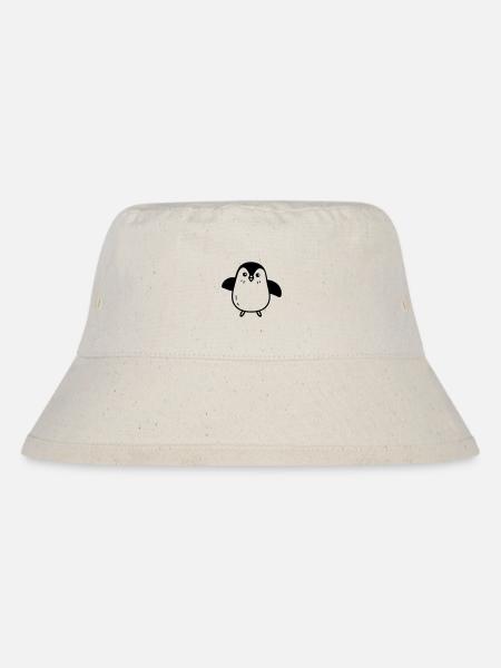 Pinguin - Stanley/Stella recycelter Bucket Hat - Naturweiß