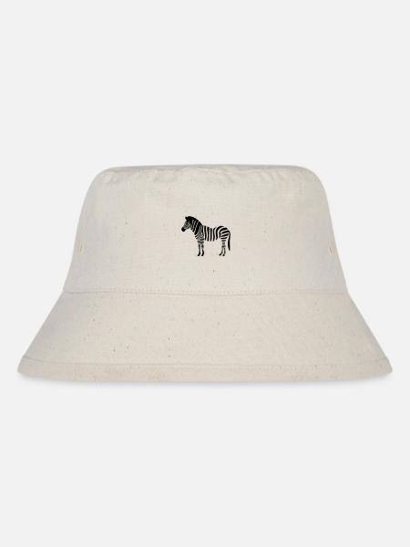 Kleines Zebra - Stanley/Stella recycelter Bucket Hat - Naturweiß