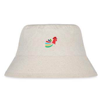 ROOSTER. HEN. CHICK. ANIMAL. ANIMALS. NATURE - Stanley/Stella Recycled Bucket Hat - natural - Front