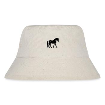 Pferd - Stanley/Stella recycelter Bucket Hat - Naturweiß - Vorne