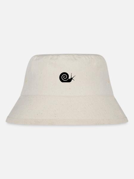 Schnecke - Stanley/Stella recycelter Bucket Hat - Naturweiß
