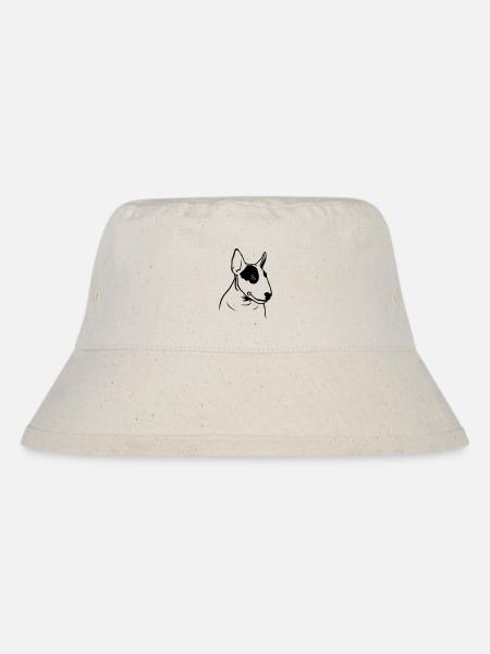 Bull Terrier Profile (D) - Stanley/Stella Recycled Bucket Hat - natural