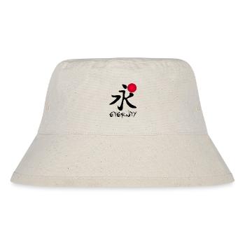 Le mot éternité en japonais (noir) - Bob recyclé Stanley/Stella - blanc naturel - Devant