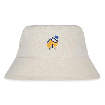 Blaumeise blue tit - Stanley/Stella recycelter Bucket Hat - Naturweiß - Vorne