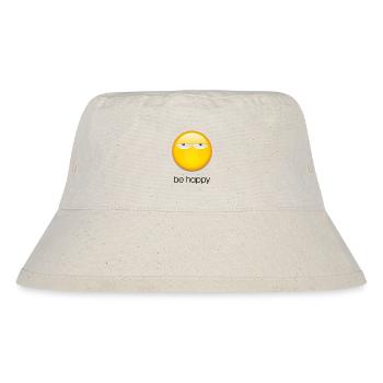 Be happy - Stanley/Stella Recycled Bucket Hat - natural - Front