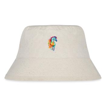 Pride Pferd - Stanley/Stella recycelter Bucket Hat - Naturweiß - Vorne