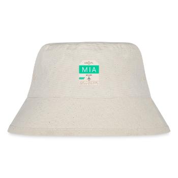 Flughafen Miami 1950 - Stanley/Stella recycelter Bucket Hat - Naturweiß - Vorne