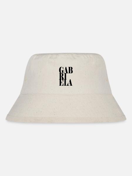 Gabriela Name Vorname Moderne Schrift Wort Art - Stanley/Stella recycelter Bucket Hat - Naturweiß