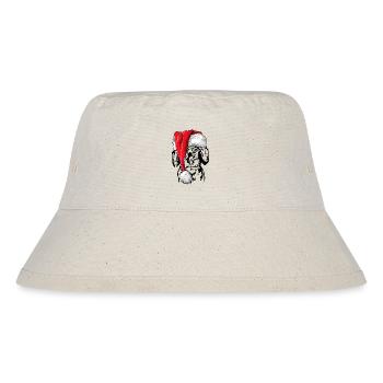 Santa Wire-haired Dachshund Christmas Dogs Wilsigns - Stanley/Stella Recycled Bucket Hat - natural - Front