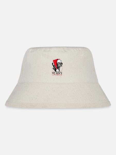 Santa Labrador Retriever Merry Christmas Wilsigns - Stanley/Stella recycelter Bucket Hat - Naturweiß