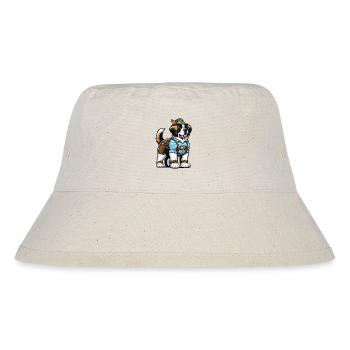 St. Bernard Dog Bavaria - Stanley/Stella Recycled Bucket Hat - natural - Front