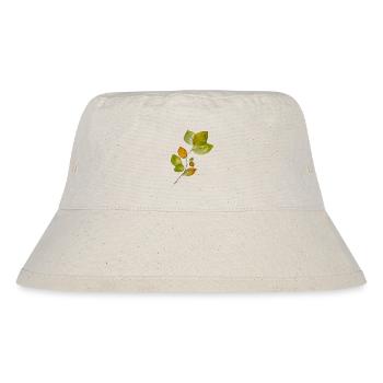 Buchenblätter - Stanley/Stella recycelter Bucket Hat - Naturweiß - Vorne