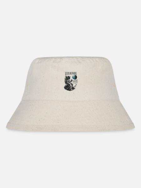 Good morning earth Astronaut - Stanley/Stella Recycled Bucket Hat - natural
