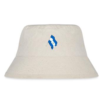 Flagge Nicaragua - Stanley/Stella recycelter Bucket Hat - Naturweiß - Vorne
