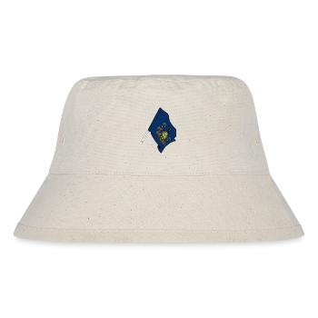 Flagge von Pennsylvania - Stanley/Stella recycelter Bucket Hat - Naturweiß - Vorne