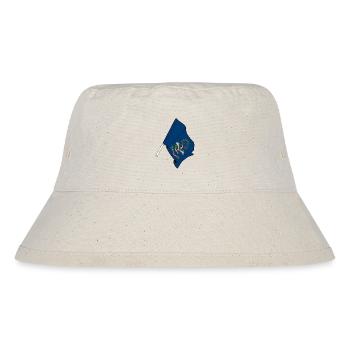 Flagge des Bundesstaates North Dakota USA - Stanley/Stella recycelter Bucket Hat - Naturweiß - Vorne