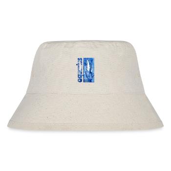 Sternzeichen Wassermann - Stanley/Stella recycelter Bucket Hat - Naturweiß - Vorne