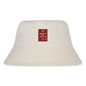 Torwart hässlicher Weihnachtspullover Design - Stanley/Stella recycelter Bucket Hat - Naturweiß - Vorne