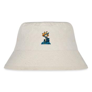 Giraffe Hoodie Sonnenbrille - Stanley/Stella recycelter Bucket Hat - Naturweiß - Vorne