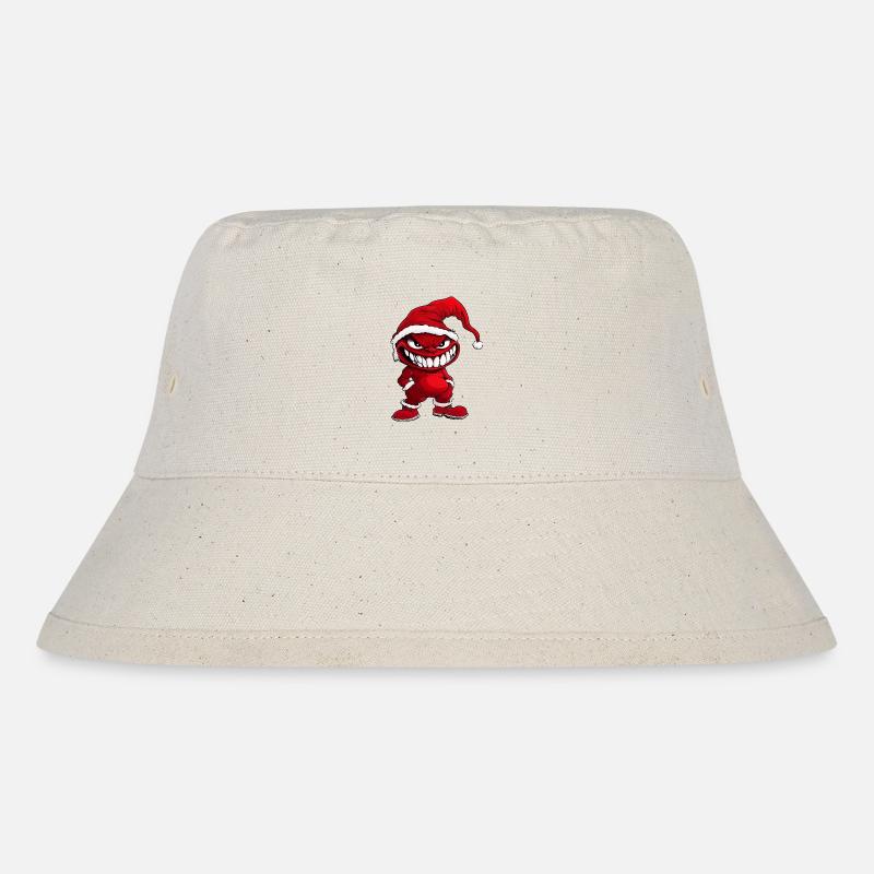 Devil Christmas - Stanley/Stella Recycled Bucket Hat - natural