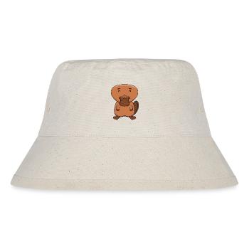 Niedlicher Schnabeltier Kawaii Australischer Tier-Cartoon - Stanley/Stella recycelter Bucket Hat - Naturweiß - Vorne