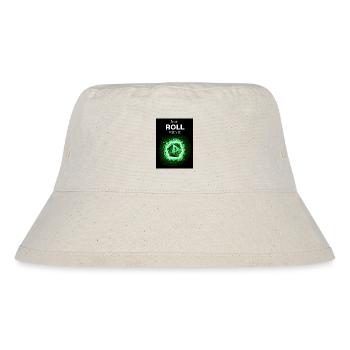 Just Roll With It Retro D20 Green Dice - Stanley/Stella Recycled Bucket Hat - natural - Front