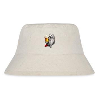 African grey parrot beer - Stanley/Stella Recycled Bucket Hat - natural - Front