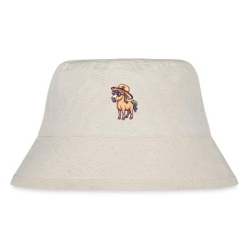Pferd Lustig Sombrero - Stanley/Stella recycelter Bucket Hat - Naturweiß - Vorne