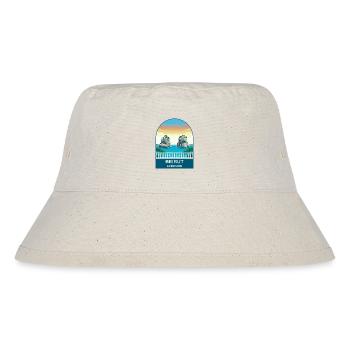 Beirut Lebanon Pigeon Rocks Vintage-Reiseplakat - Stanley/Stella recycelter Bucket Hat - Naturweiß - Vorne